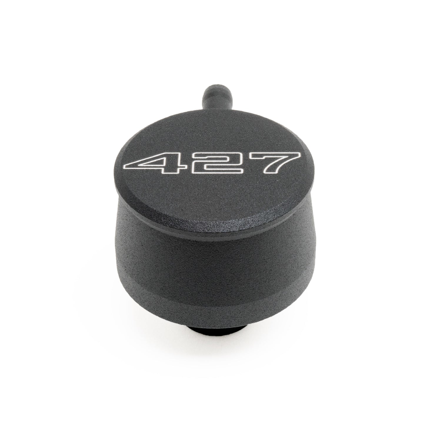 Racing Power Co-Packaged Valve Cover Breather 427 Logo Black Each MPN RPCR8346