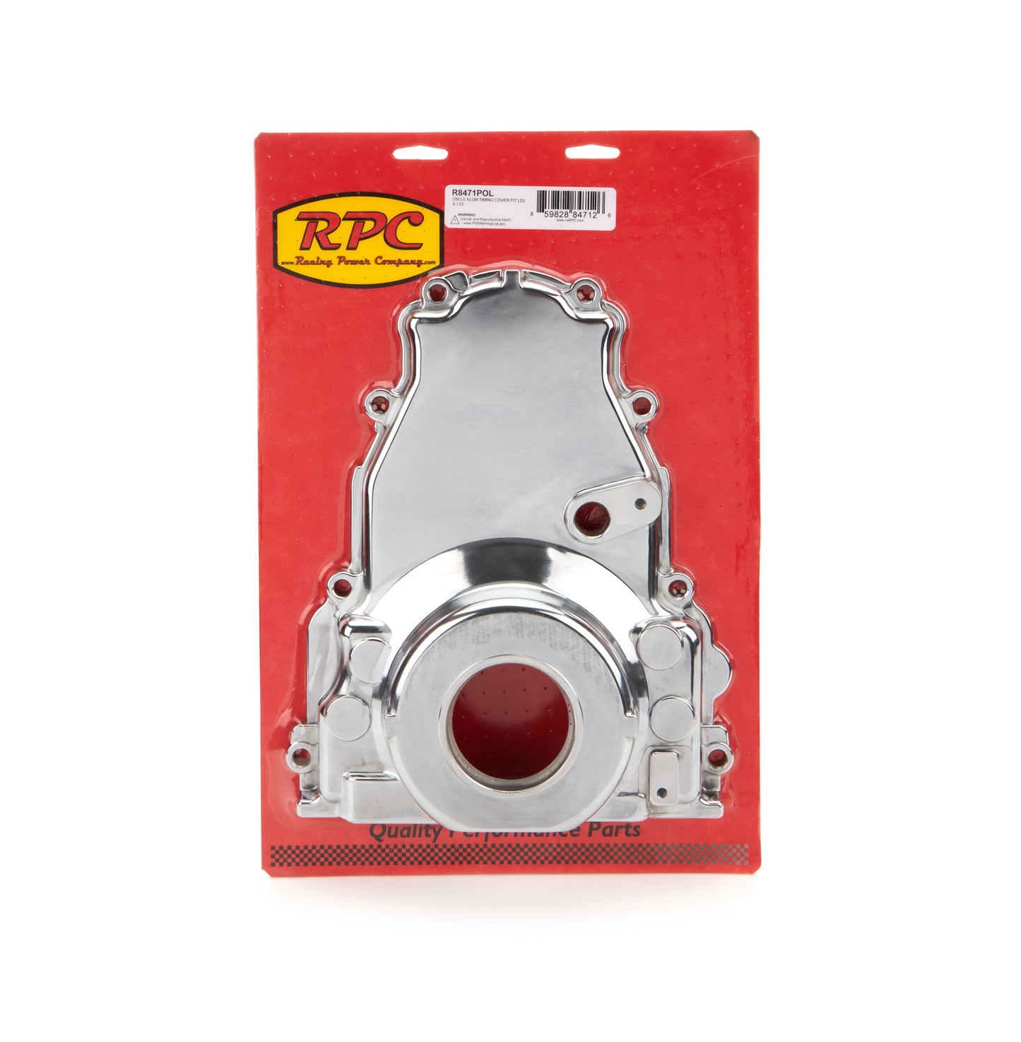 Racing Power Co-Packaged  GM LS Engine Aluminum Ti ming Cover Fits LS2/LS3  RPCR8471POL