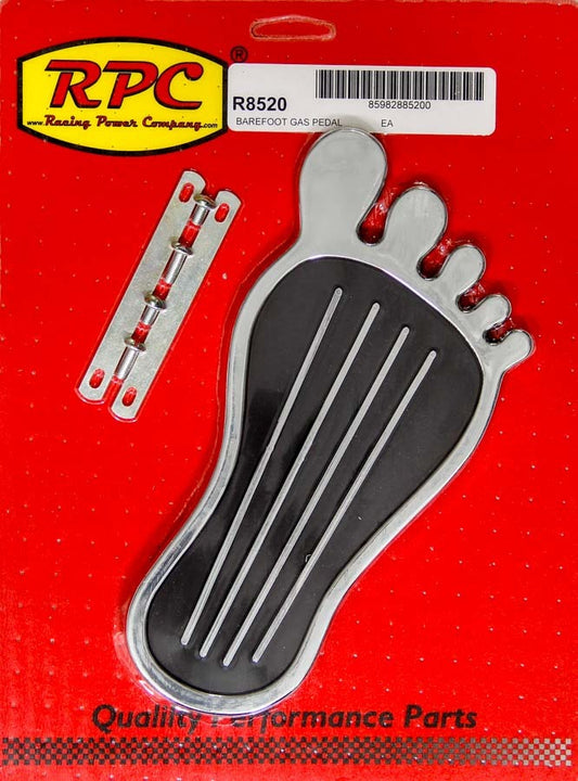Racing Power Co-Packaged Gas Pedal Barefoot Chrom Steel MPN RPCR8520