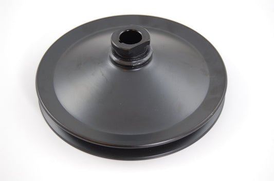 Racing Power Co-Packaged 283/327 GM SB Power Stee ring Pulley Black MPN RPCR8946B