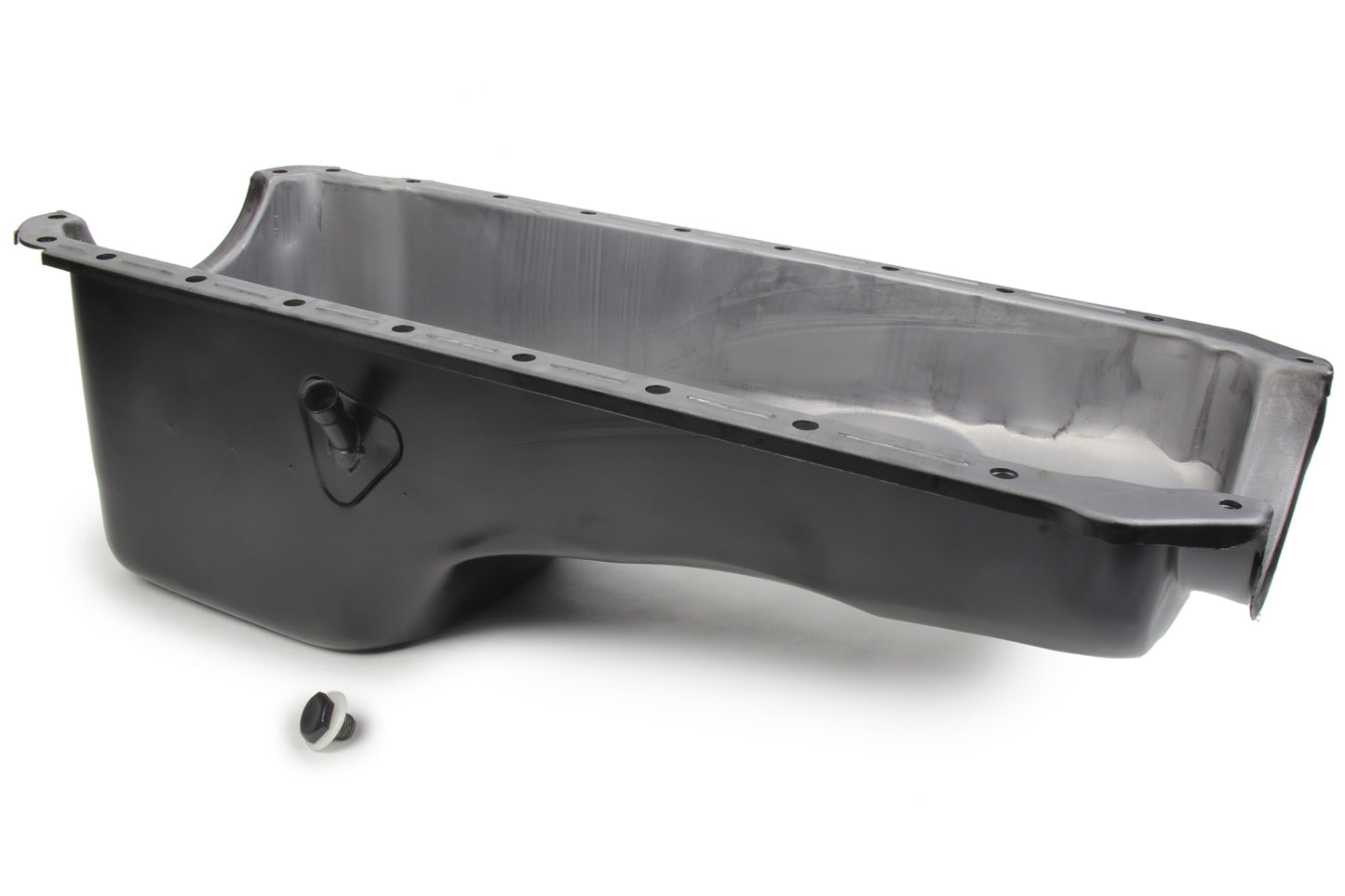 Racing Power Co-Packaged 65-90 BBC Steel Stock Oil Pan Black MPN RPCR9294P For Chevy