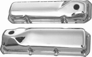 Racing Power Co-Packaged Chrome Steel Valve Cover Ford 351C-351M-400 Pair MPN RPCR9295 For Ford Cleveland