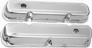 Racing Power Co-Packaged Chrome Steel Valve Cover Chrysler 318-360 Short MPN RPCR9298 For Mopar