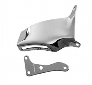 Racing Power Co-Packaged SB Chevy Lwp Alternator Bracket Chrome MPN RPCR9317 For Chevy