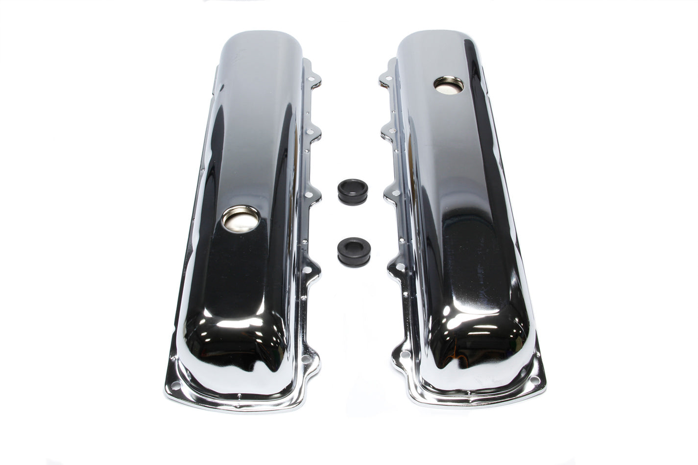 Racing Power Co-Packaged Chrome Steel Oldsmobile Short Valve Cover Pair MPN RPCR9391 For Oldsmobile