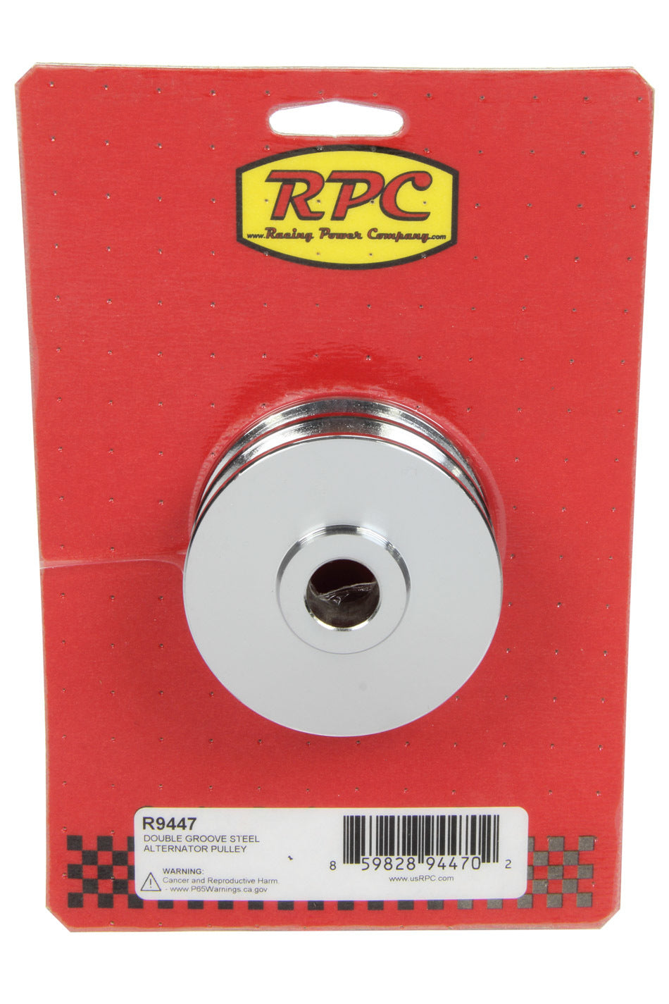 Racing Power Co-Packaged Double Groove Alternator Pulley MPN RPCR9447 For GM