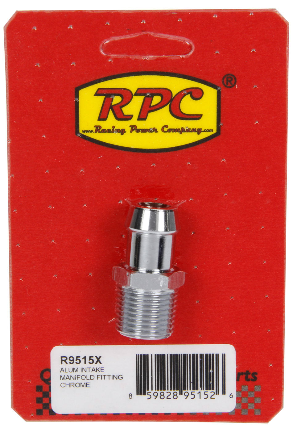 Racing Power Co-Packaged  Alum Intake Manifold Fi itting 1/2 to 5/8In Barb  RPCR9515X