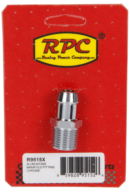 Racing Power Co-Packaged  Alum Intake Manifold Fi itting 1/2 to 5/8In Barb  RPCR9515X