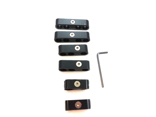 Racing Power Co-Packaged  Billet Wire Separators R ace Style - Black  RPCR9570BK