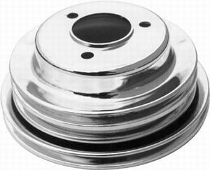 Racing Power Co-Packaged BB Chevy Triple Groove Crankshaft Pulley LWP MPN RPCR9724 For Chevy