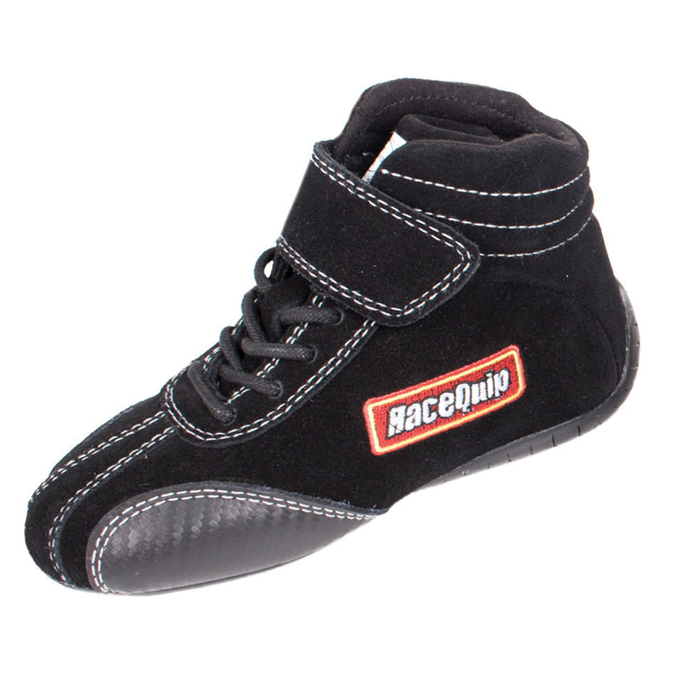 Racequip Shoe Ankletop Black Kids Size 8 SFI 3.3/5 MPN RQP30400908