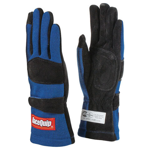 Racequip Gloves Double Layer Small Blue SFI MPN RQP355022