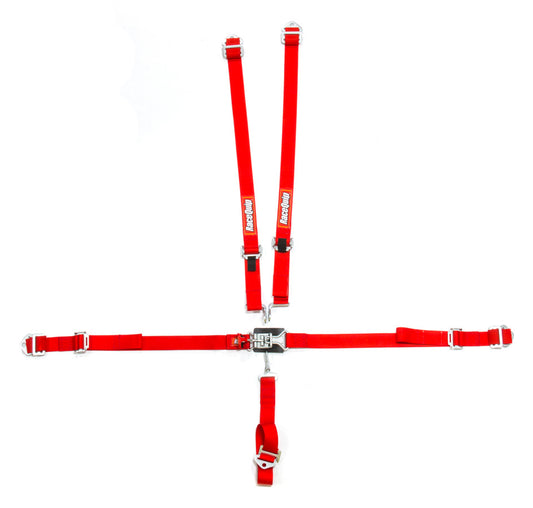 Racequip 5pt Harness Set Jr LL Red MPN RQP709019