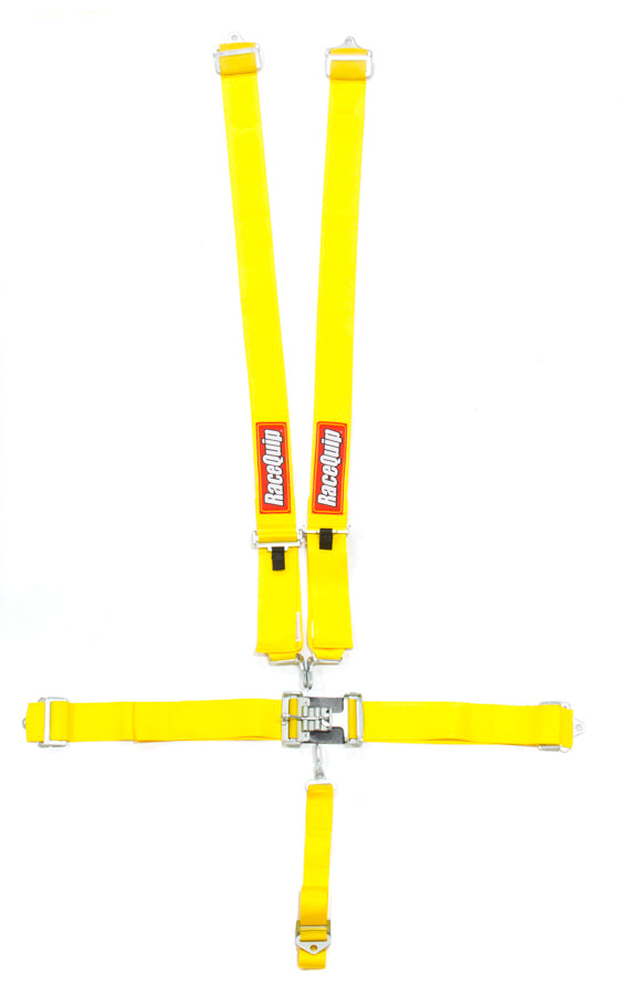 Racequip 5pt Harness Set L&L Yellow SFI MPN RQP711031
