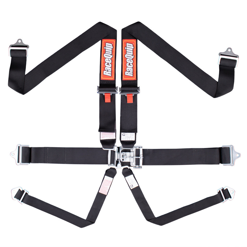 Racequip  6pt Harness Set L&L Black SFI  RQP712002