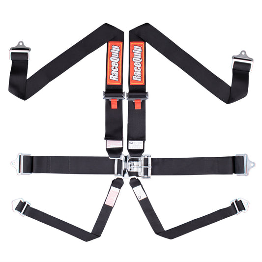 Racequip  6pt Harness Set L&L Black SFI  RQP712002