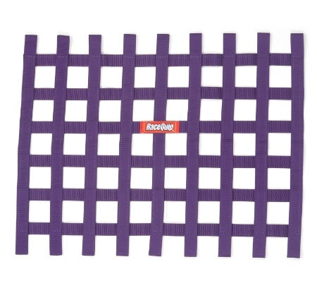 Racequip  Ribbon Window Net Purple Non-SFI 18in x 24in  RQP721055