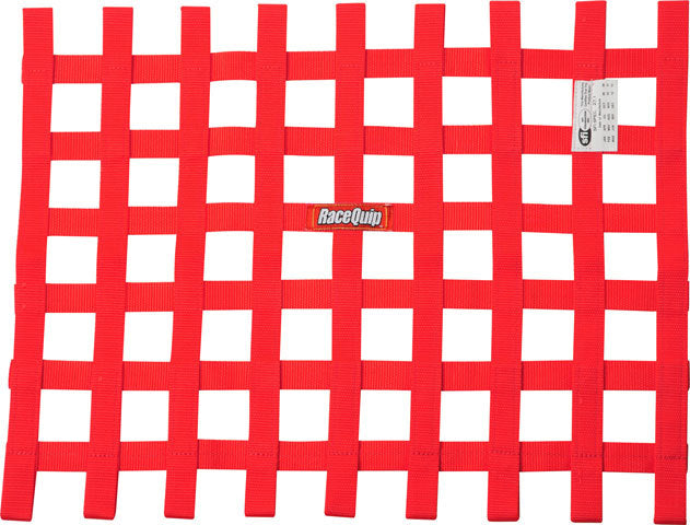 Racequip  Ribbon Window Net SFI Red  RQP725015