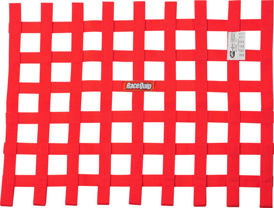 Racequip  Ribbon Window Net SFI Red  RQP725015