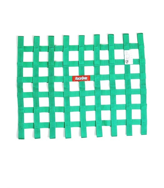 Racequip  Ribbon Window Net SFI Green  RQP725075