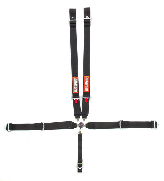 Racequip 5pt Harness Camlock SFI Sportsman P/U Black MPN RQP742002