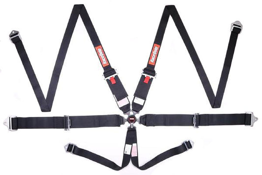 Racequip 6pt Harness Camlock HNR Black SFI MPN RQP747007