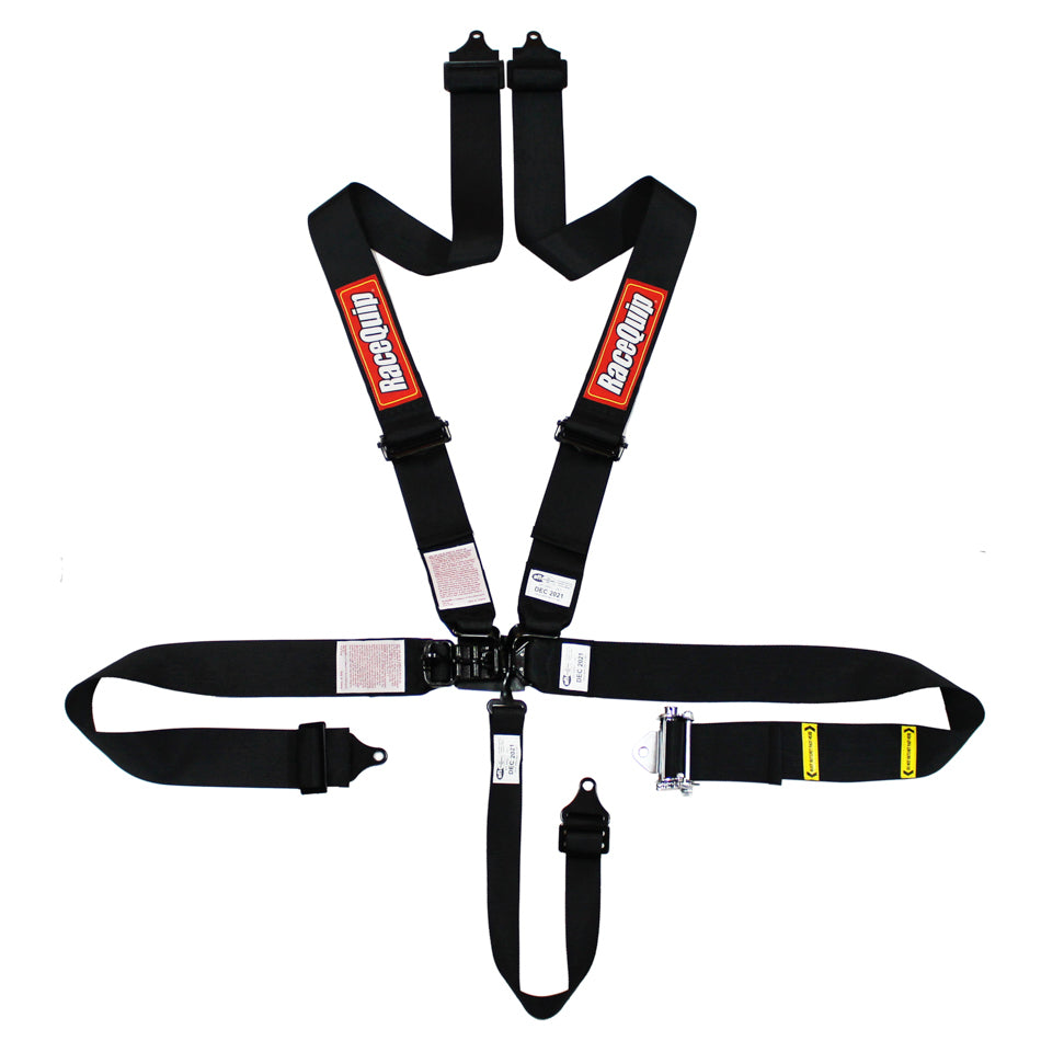 Racequip 5pt Harness Ratchet L&L Black MPN RQP813003