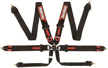Racequip 6pt Harness Camlock Blk FIA MPN RQP851001