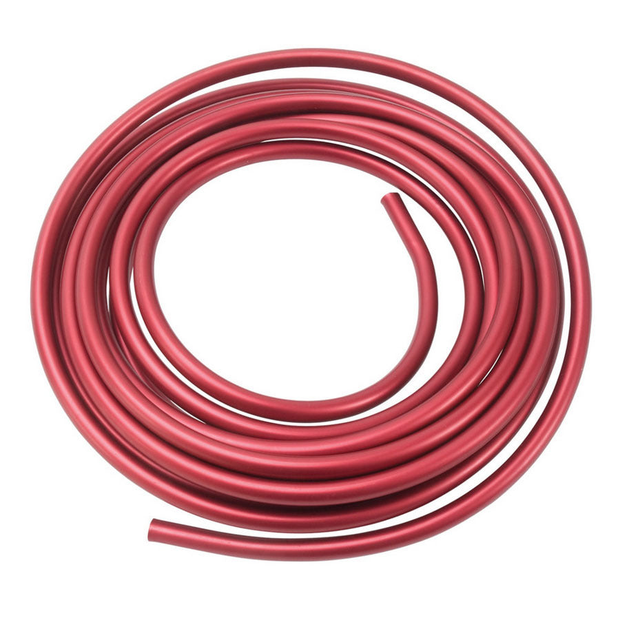 Russell 3/8 Aluminum Fuel Line 25ft - Red Anodized MPN RUS639260