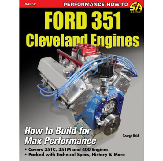 S-A Books Ford 351 Cleveland Motor Build for Performance MPN SABSA252 For Ford Cleveland
