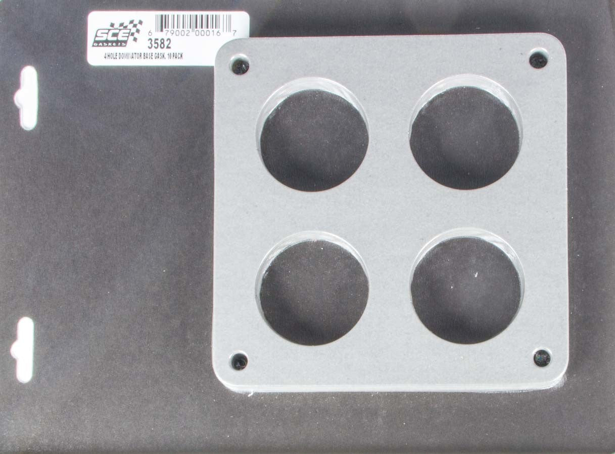 Sce Gaskets Carburetor Gaskets (10) Holley 4-Hole 4500 MPN SCE3582