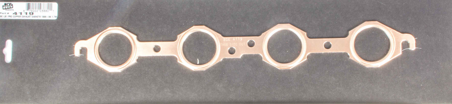 Sce Gaskets  LS1 Pro Copper Exhaust Gasket  SCE4119