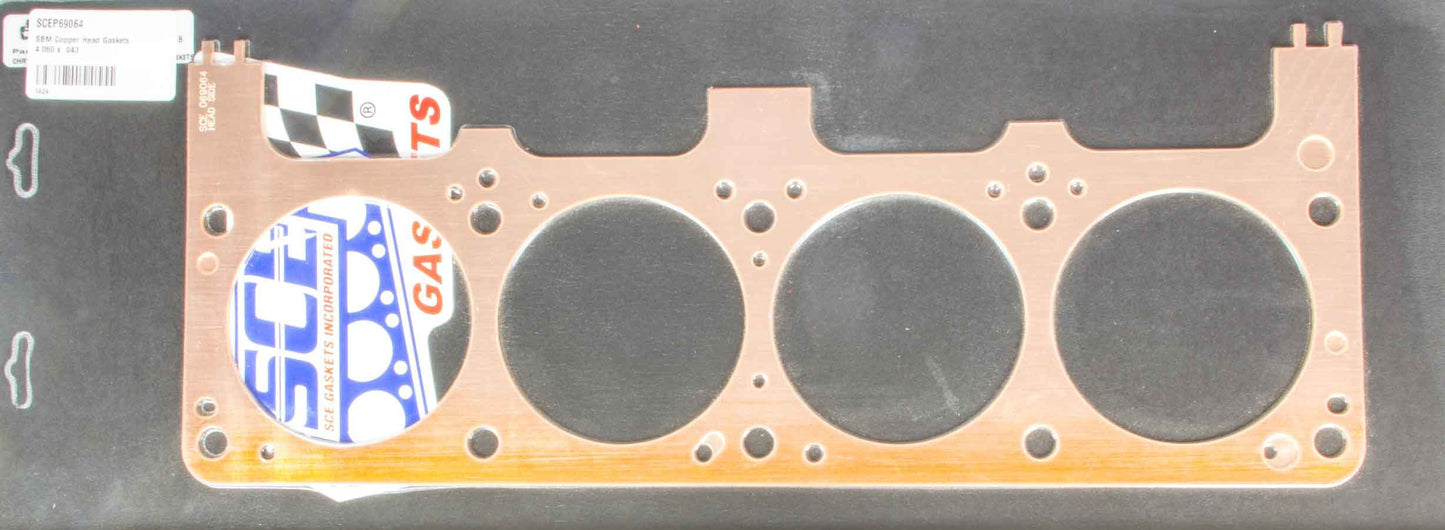 Sce Gaskets SBM Copper Head Gasket LH 4.060 x .043 MPN SCEP690643L For Mopar