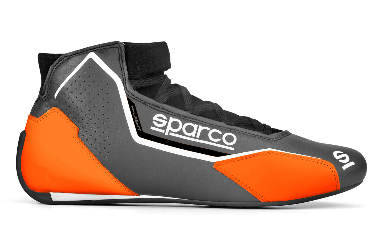 Sparco Shoe X-Light Gray / Org Size 11-11.5 Euro 45 MPN SCO00128345GRAF