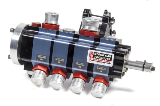 Stock Car Prod-Oil Pumps 4 Stage Dry Sump Pump Bert/Brinn Mount MPN SCPBT204AWKSE