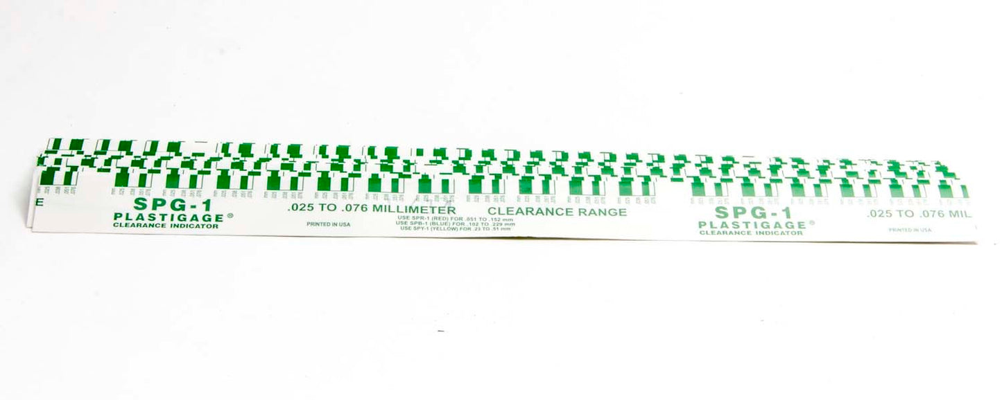 Sealed Power .001in-.003in Plastigage Green MPN SEASPG1-12