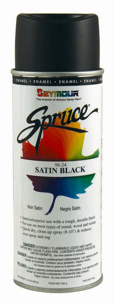 Seymour Paint  Spruce General Use Semi-Gloss Black  SEY98-24