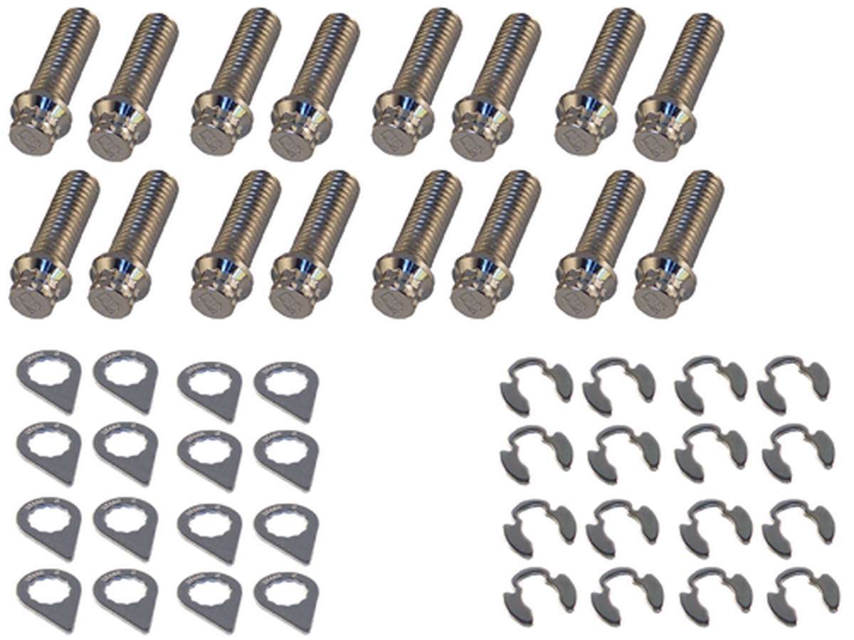 Stage 8 Fasteners Header Bolt Kit - 12pt. 3/8-16 x 1-1/4 (16) MPN SGE8913B For Ford