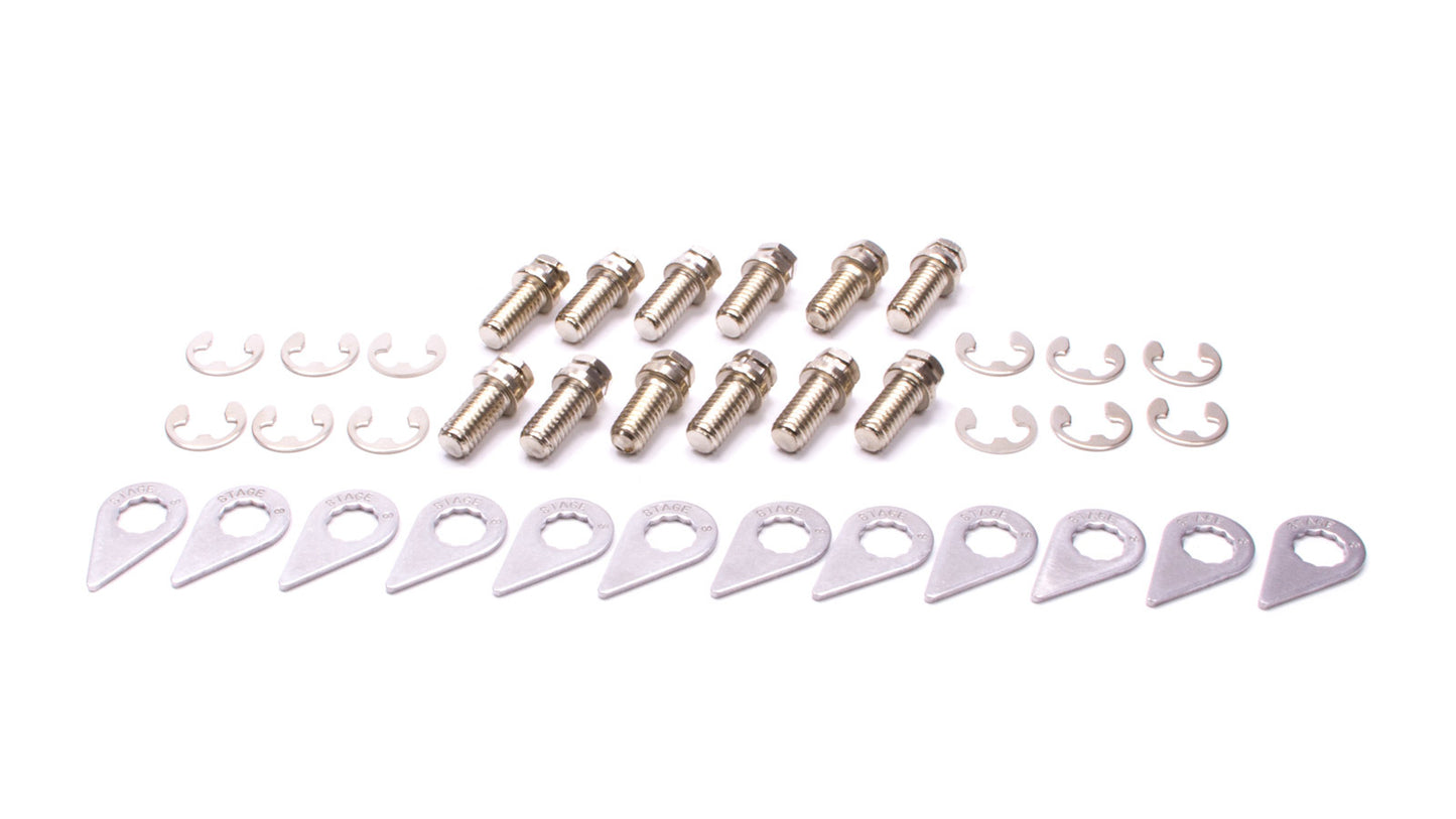Stage 8 Fasteners Header Bolt Kit - 6pt. 3/8-16 x 3/4 (12) MPN SGE8916S