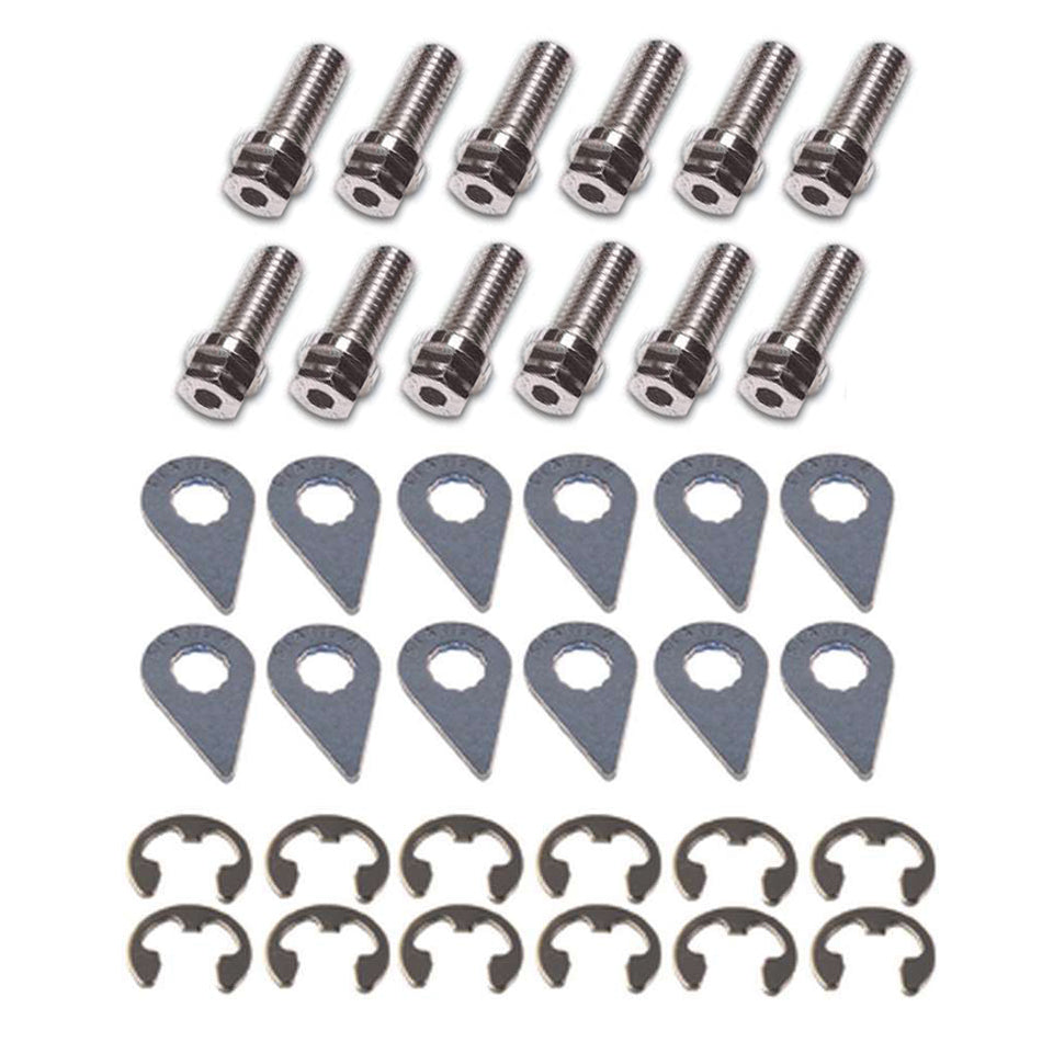 Stage 8 Fasteners  Header Bolt Kit - 6pt. Mixed Sizes (12)  SGE8918S
