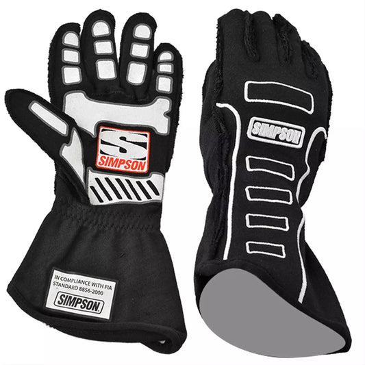 Simpson Safety Competitor Glove X-Large Black Outer Seam MPN SIM21300XK-O