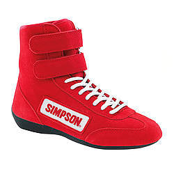 Simpson Safety  High Top Shoes 10 Red  SIM28100RD