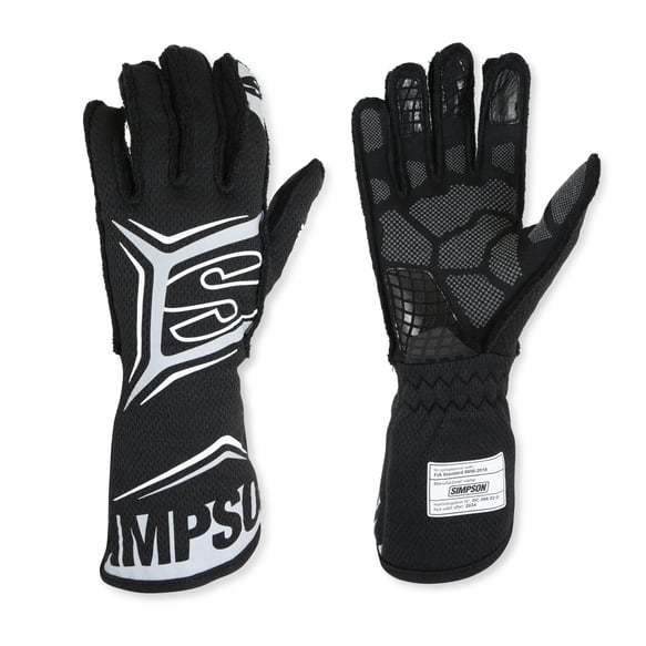 SIMPSON SAFETY   Glove Magnata Small Black SFI 3.5/5   SIMMGSK