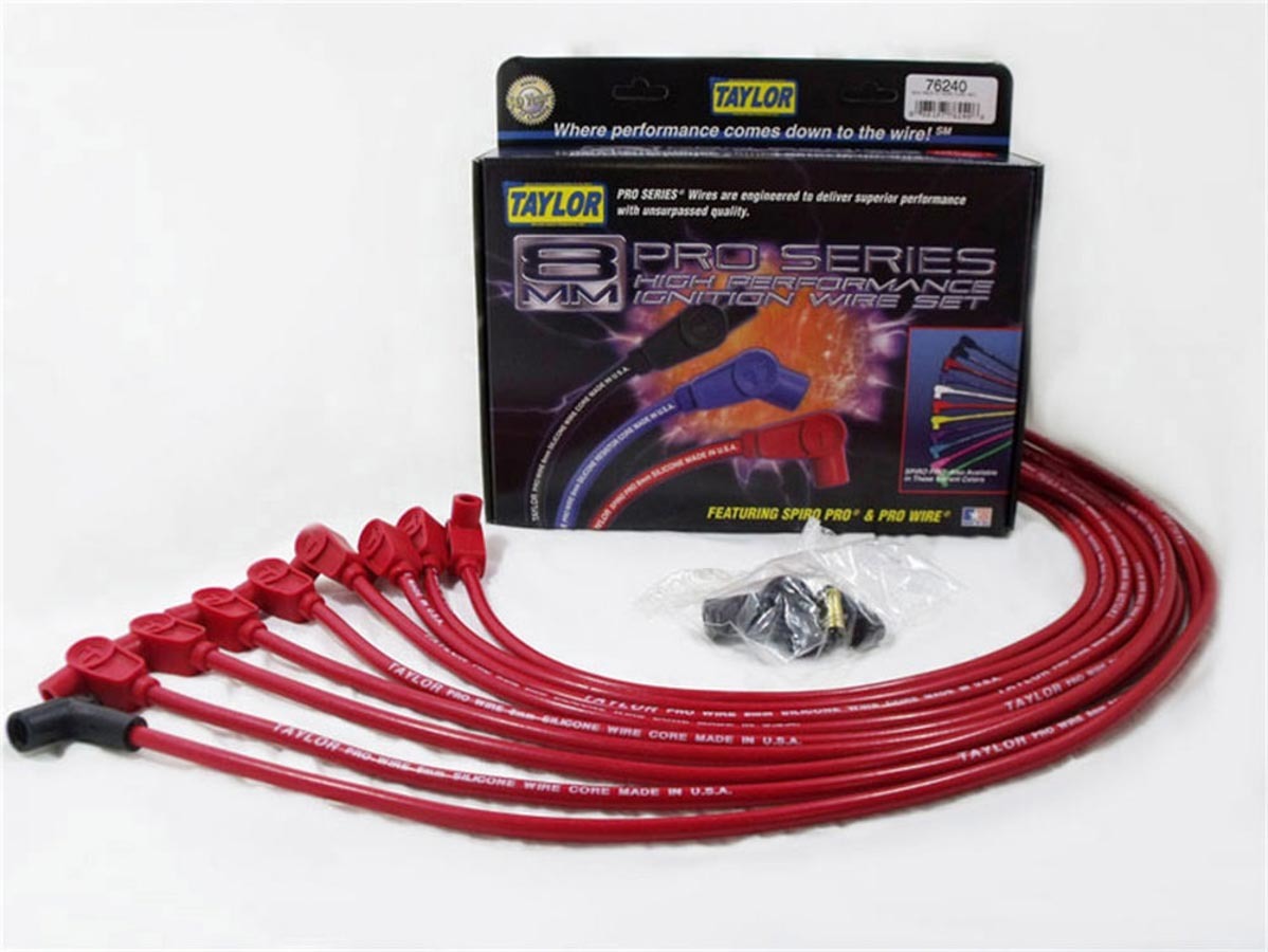 Taylor/Vertex SBC 8MM Pro Race Wires- Red MPN TAY76240 For Chevy
