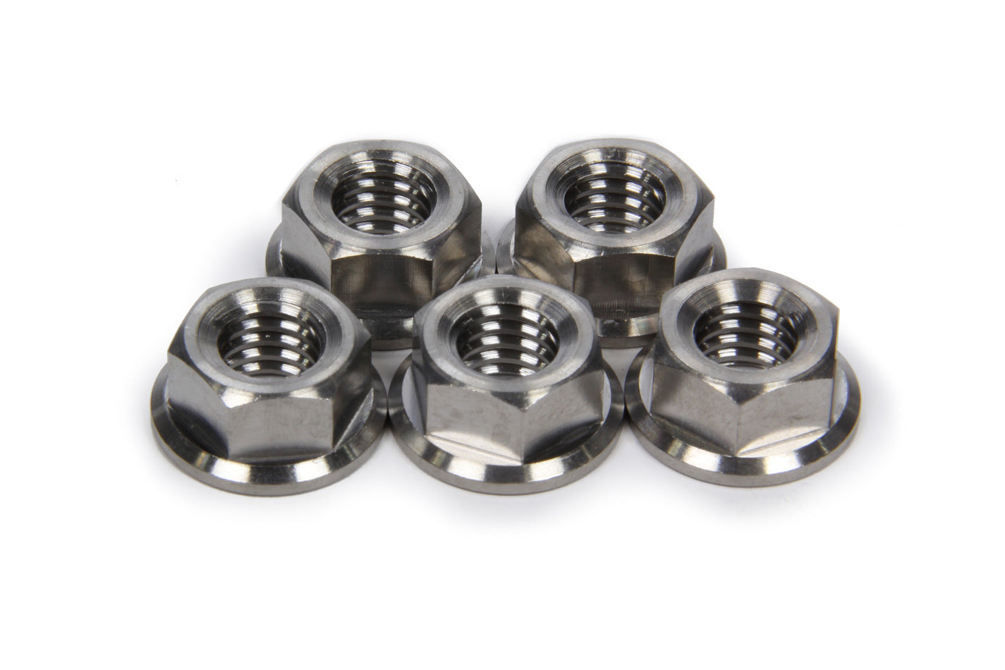 Ti22 Performance Front Hub Flange Nuts Titanium 3/8-16 5pk MPN TIP1228