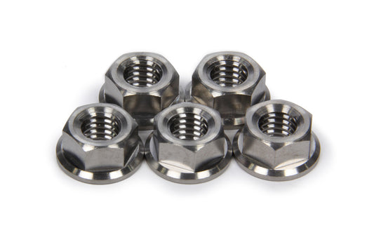 Ti22 Performance Front Hub Flange Nuts Titanium 3/8-16 5pk MPN TIP1228