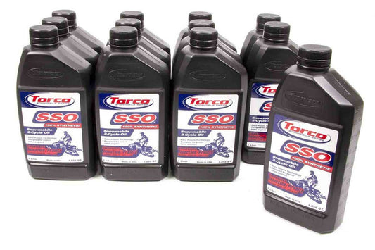 Torco SSO Synthetic 2 Cycle Snowmobile Oil Case/12 MPN TRCS960066C