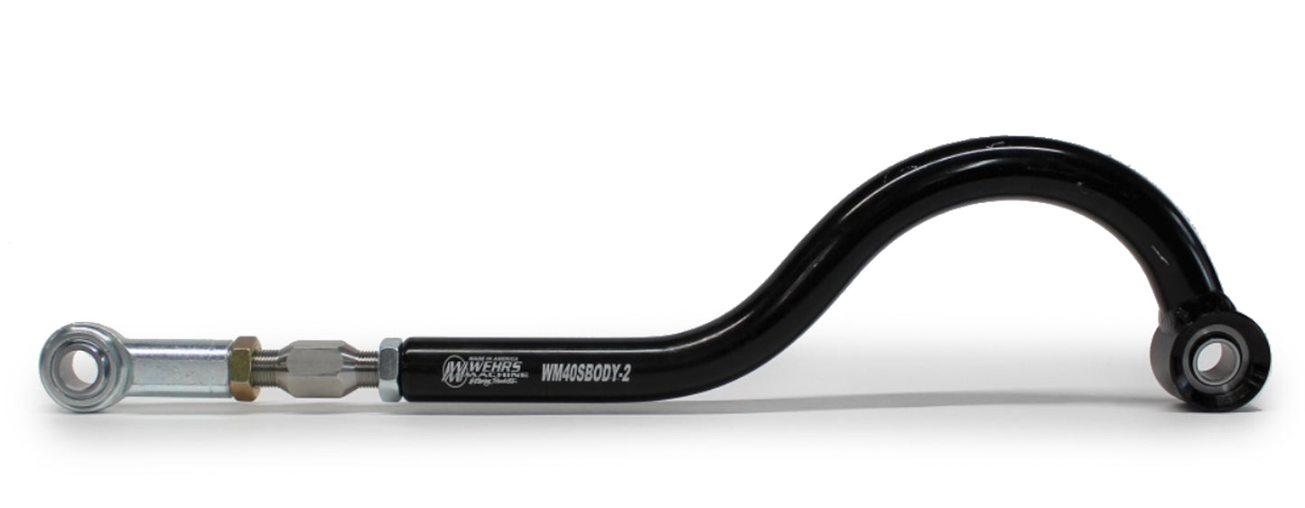 Wehrs Machine J-Bar Panhard Bar 21in to 23in Steel 4in Drop MPN WEHWM40S21-23 For Universal use