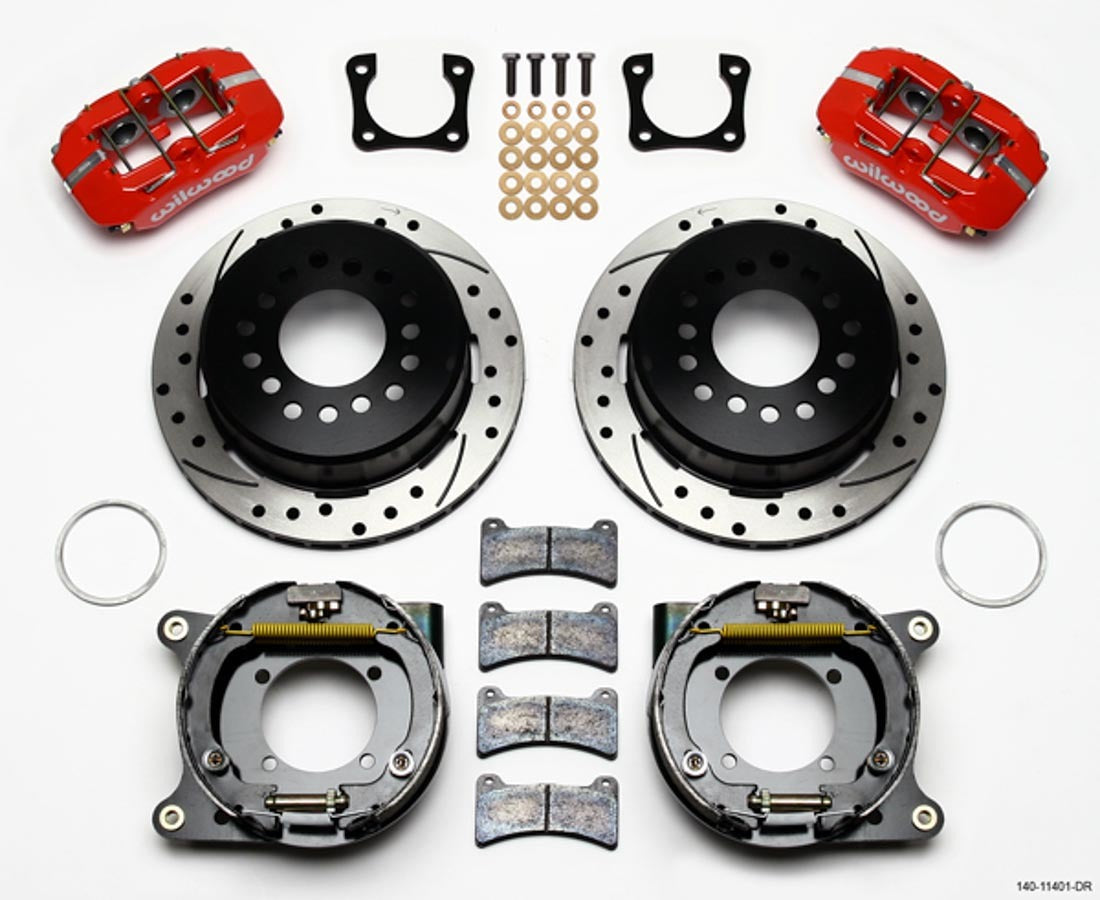 Wilwood Rear Disc Brake Kit w/ Park Brake 12 Bolt GM MPN WIL140-11401-DR For GM