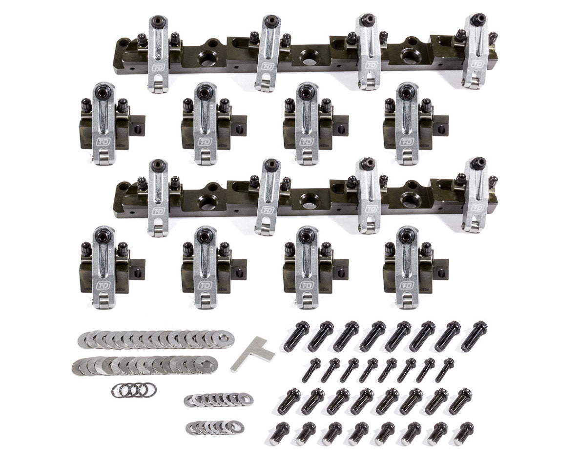 T AND D MACHINE  BBC Shaft Rocker Arm Kit w/Brodix SR20 Heads  TDM3142-170/170